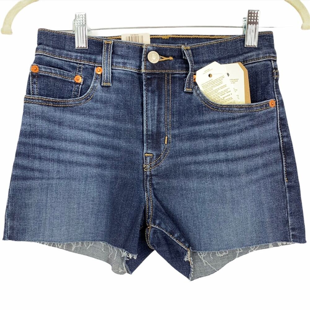 Levi’s High‎ Rise Denim Shorts Size 00/24 Blue
